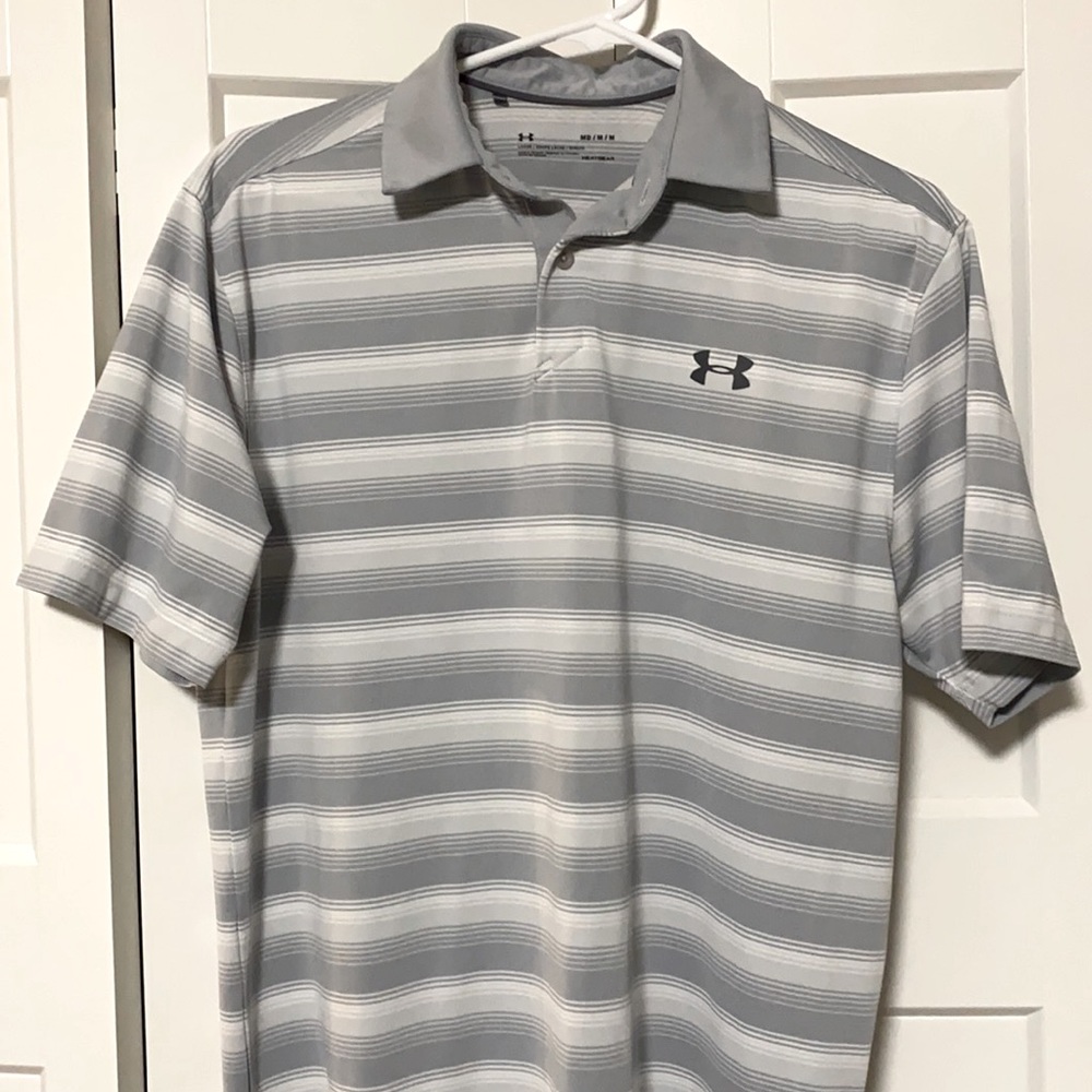 Mens M HeatGear loose fit Polo